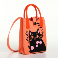 Сумка на кнопке &laquo;Выбражулька&raquo;, цвет оранжевый