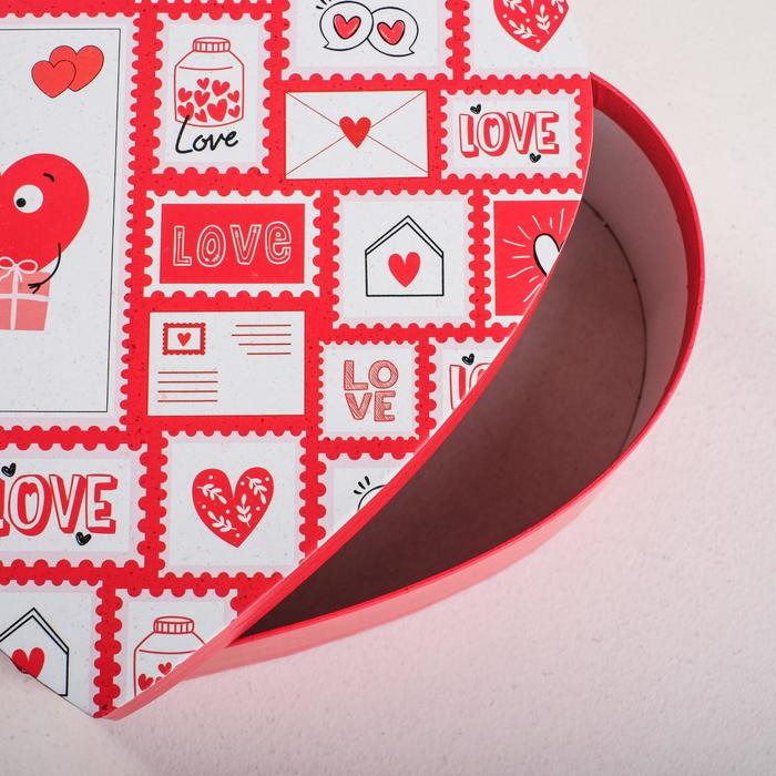 Набор коробок 3 в 1, упаковка подарочная, &laquo;Любовь повсюду&raquo;, 16 х 14 х 6 см‒22 х 20 х 9 см