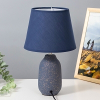 Настольная лампа "Жасмин" Е14 40Вт сине-золотой 20х20х33 см RISALUX Настольная лампа "Жасмин" Е14 40Вт сине-золотой 20х20х33 см RISALUX