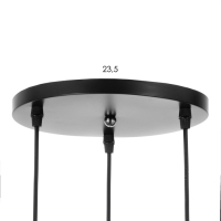 Светильник BayerLux "Плаза" 3хЕ27 40Вт черный золото 30х30х24-90см