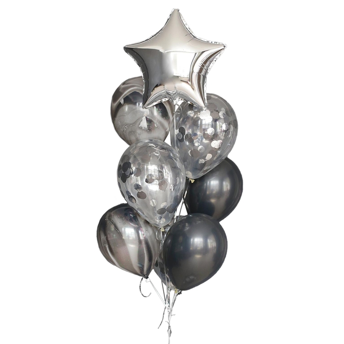 Набор воздушных шаров &laquo;На стиле&raquo;, латекс, фольга, 10 шт.