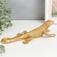 Сувенир полистоун "Золотая ящерка" 7х9х25 см Сувенир полистоун "Золотая ящерка" 7х9х25 см