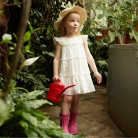 Платье для девочки MINAKU, цвет белый, рост 146 см Платье для девочки MINAKU, цвет белый, рост 146 см