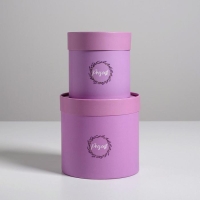 Набор коробок из тонкого картона 2 в 1, упаковка подарочная, «Лаванда», 13 х 13, 16 х 16 см Набор коробок из тонкого картона 2 в 1, упаковка подарочная, «Лаванда», 13 х 13, 16 х 16 см