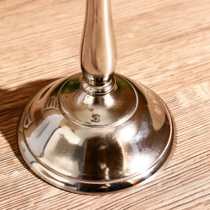 Подсвечник алюминий "Цель" на 3 свечи  9,5х22х35 см