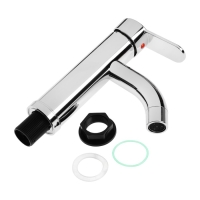 Смеситель для раковины ZEIN Z3654, однорычажный, высота излива 8 см, ABS-пластик, хром Смеситель для раковины ZEIN Z3654, однорычажный, высота излива 8 см, ABS-пластик, хром