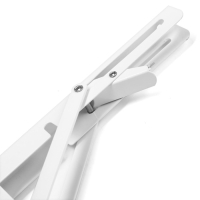 Кронштейн складной для столов и полок ТУНДРА, 2 шт., длина 200 мм, сталь, цвет белый Кронштейн складной для столов и полок ТУНДРА, 2 шт., длина 200 мм, сталь, цвет белый