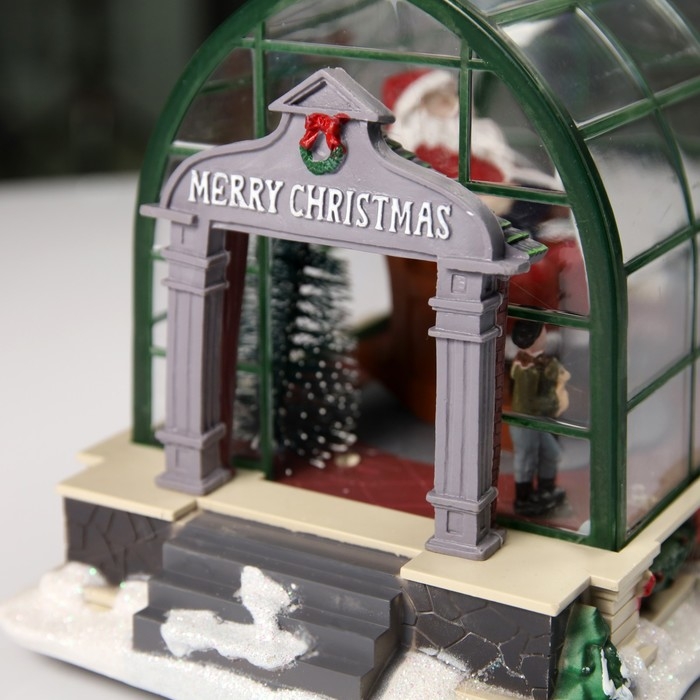 Светодиодная фигура &laquo;Дед Мороз в кресле&raquo; 23 &times; 15 &times; 14 см, полистоун, батарейки ААх3 (не в комплекте), USB, свечение мульти