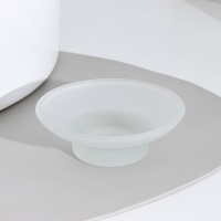 Мыльница стеклянная, 10,7×10,7×3,7 см, матовая Мыльница стеклянная, 10,7×10,7×3,7 см, матовая