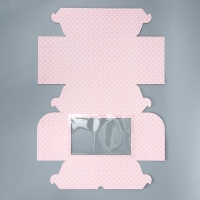 Коробка для капкейков, кондитерская упаковка двухсторонняя, 6 ячеек &laquo;Самая нежная&raquo;, 25 х 17 х 10 см