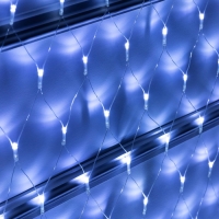 Гирлянда «Сеть-ёлка» 2 × 2 м, IP20, тёмная нить, 152 LED, свечение белое, 8 режимов, 220 В Гирлянда «Сеть-ёлка» 2 × 2 м, IP20, тёмная нить, 152 LED, свечение белое, 8 режимов, 220 В