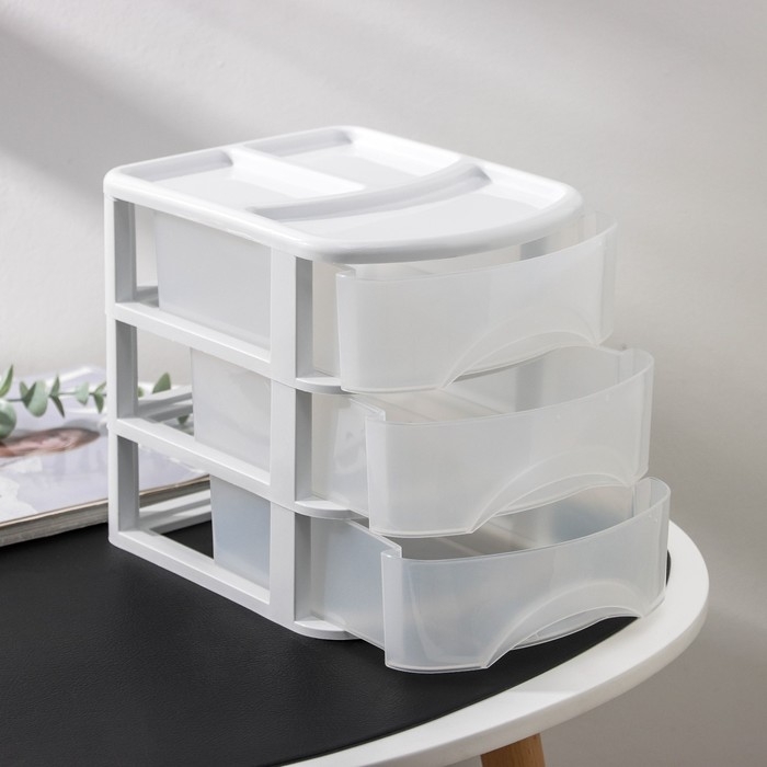 Мини-комод 3-х секционный &laquo;Минибокс-3&raquo;, цвет МИКС