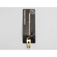 Вилка десертная из нержавеющей стали Magistro Wave, длина 14,7 см, цвет золотой Вилка десертная из нержавеющей стали Magistro Wave, длина 14,7 см, цвет золотой