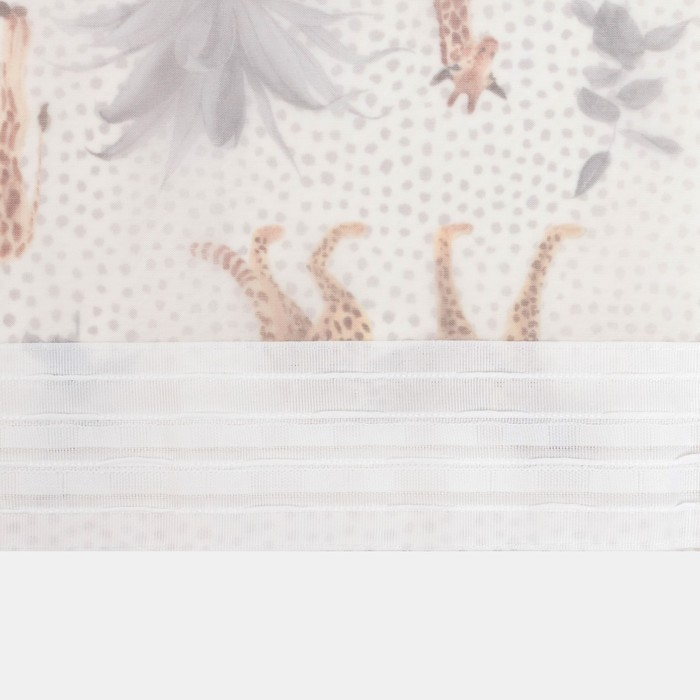 Тюль с подхватом и ламбрекеном "Beautiful kitchen" 250х200 см, 100% п/э, вуаль