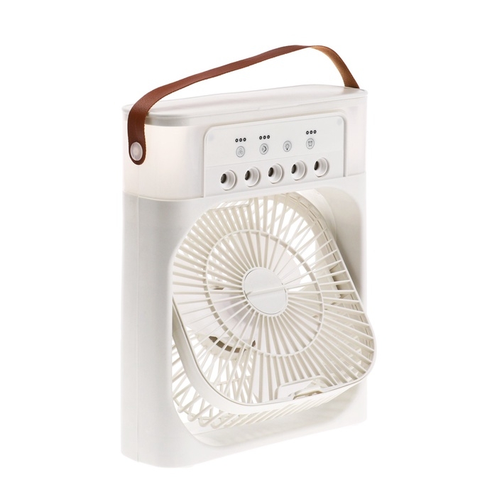 Портативный вентилятор LOF-06, с функцией увлажнителя, 3 скорости, питание USB, белый Портативный вентилятор LOF-06, с функцией увлажнителя, 3 скорости, питание USB, белый