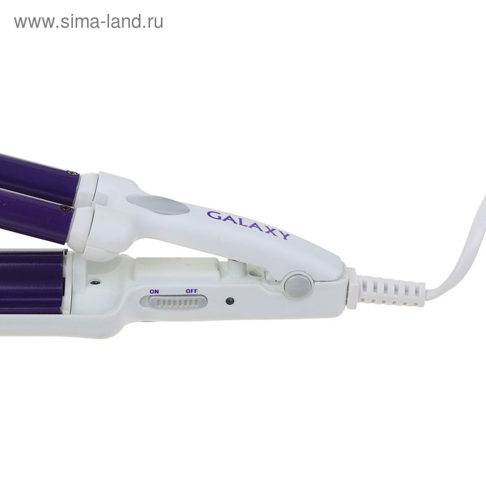 Плойка Galaxy GL 4619, 35 Вт, керамическое покрытие, d=10 мм, 180°С, белая Плойка Galaxy GL 4619, 35 Вт, керамическое покрытие, d=10 мм, 180°С, белая