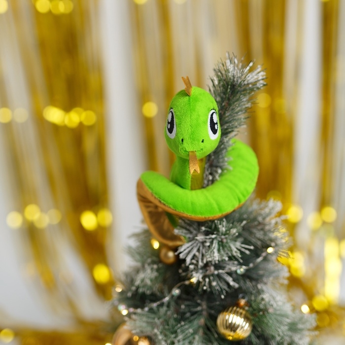 Мягкая игрушка змея «Золотая принцесса», 17 см Мягкая игрушка змея «Золотая принцесса», 17 см