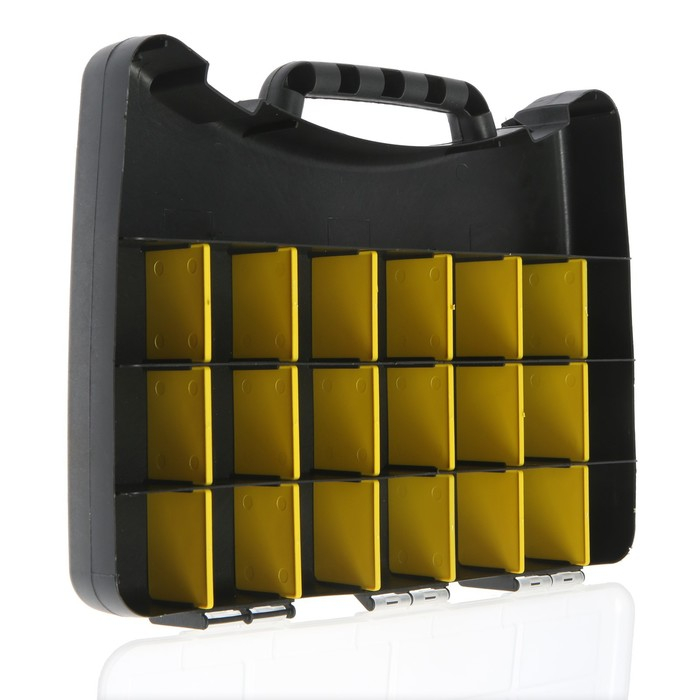 Органайзер с замком ТУНДРА, переставные перегородки, 12 Органайзер с замком ТУНДРА, переставные перегородки, 12", 300 х 225 х 45 мм