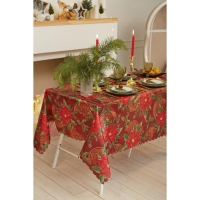 Скатерть новогодняя Доляна &laquo;Волшебный праздник&raquo; 145*220 +/- 2 см, 100% п/э