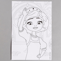 Раскраска в технике скетчинг &laquo;Царевны&raquo; &laquo;Царевны Даша, Василиса и Варя&raquo;