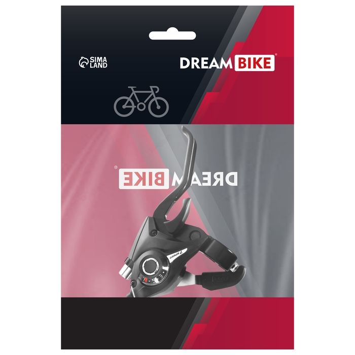 Шифтер Dream Bike, с тормозной ручкой, правый, 7 скоростей Шифтер Dream Bike, с тормозной ручкой, правый, 7 скоростей