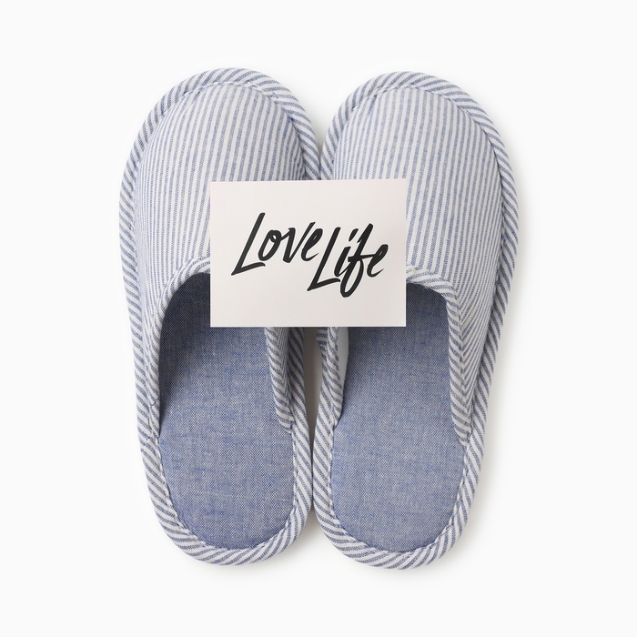 Тапочки женские, размер 36-37, цвет синий Тапочки женские, размер 36-37, цвет синий