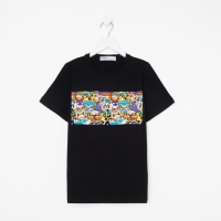 Футболка для мальчика KAFTAN "Hype", рост 134-140, цвет чёрный