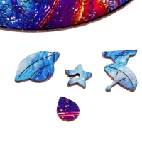 Пазл деревянный фигурный &laquo;Магия красок&raquo;, круглый, 114 элементов