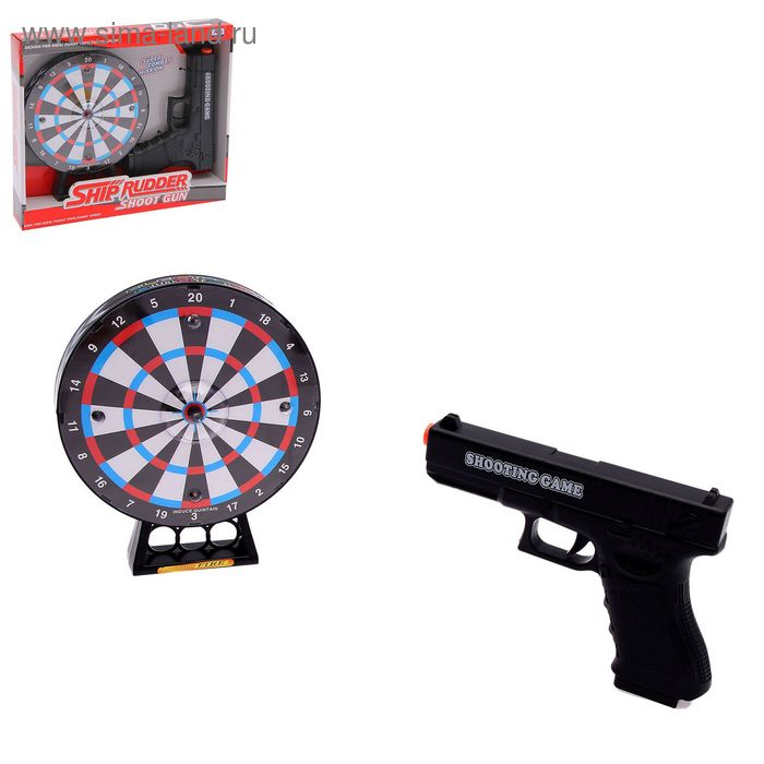 Электронный тир &laquo;Миссия комбата&raquo;, световые и звуковые эффекты, работает от батареек