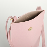 Сумка женская, кросс-боди, на магните, цвет розовый