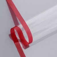 Пленка глянцевая прозрачная "Полоса", 58 см x 10 м, красный Пленка глянцевая прозрачная "Полоса", 58 см x 10 м, красный