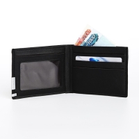 Портмоне мужское без застёжки, отдел для карт, для купюр, цвет чёрный Портмоне мужское без застёжки, отдел для карт, для купюр, цвет чёрный