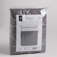 Покрывало "Этель" 2 сп Grey haze, 180х210&plusmn;5 см, микрофибра