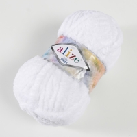 Пряжа "Softy mega" 100% микрополиэстер 70м/100гр (55 белый)