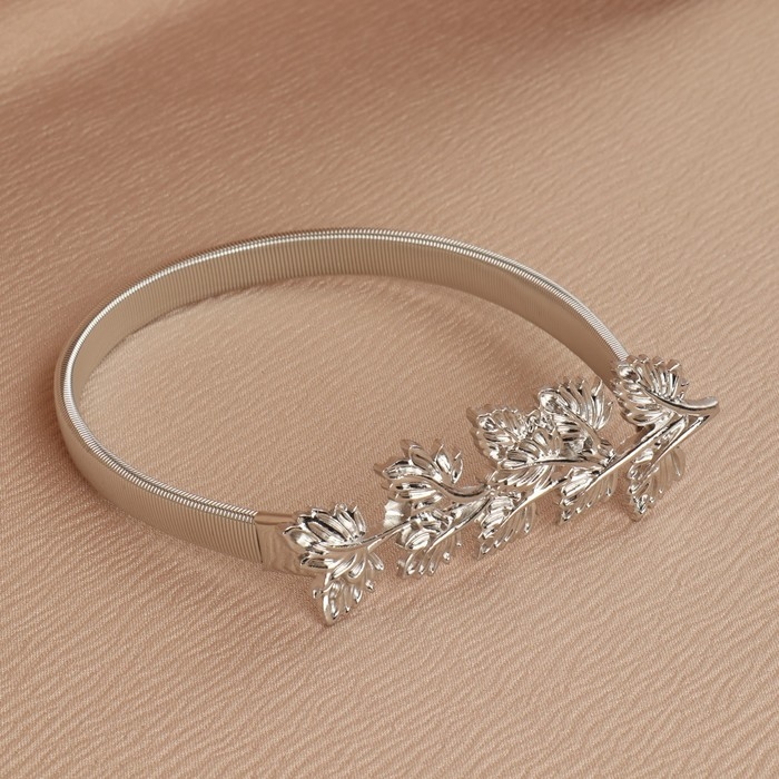 Подхват для штор &laquo;Ветвь&raquo;, 8 &times; 2,5 см, 23,5 см, цвет серебряный