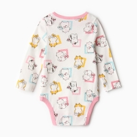 Боди детский, цвет белый/котята, рост 80 см