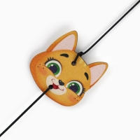 Дразнилка с деревянной подвеской &laquo;Мордочка&raquo;, 4 см