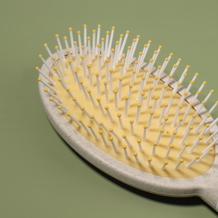 Расчёска массажная, 25,5 × 7 см, цвет «светлое дерево» Расчёска массажная, 25,5 × 7 см, цвет «светлое дерево»