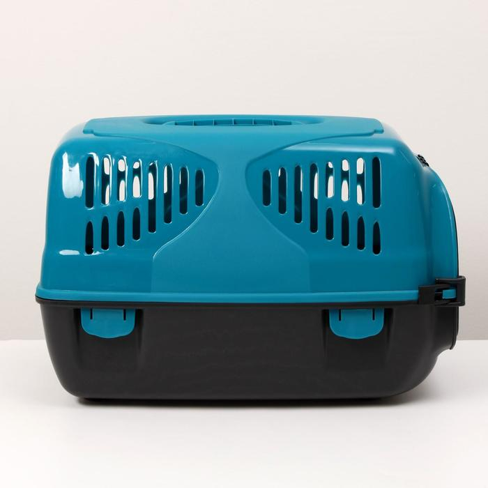 Переноска для животных Переноска для животных "Сириус", 33,5 х 31 х 50 см, цвет бирюзовый