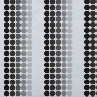 Штора для ванной комнаты «Ритм», 180×180 см, цвет белый-черный Штора для ванной комнаты «Ритм», 180×180 см, цвет белый-черный