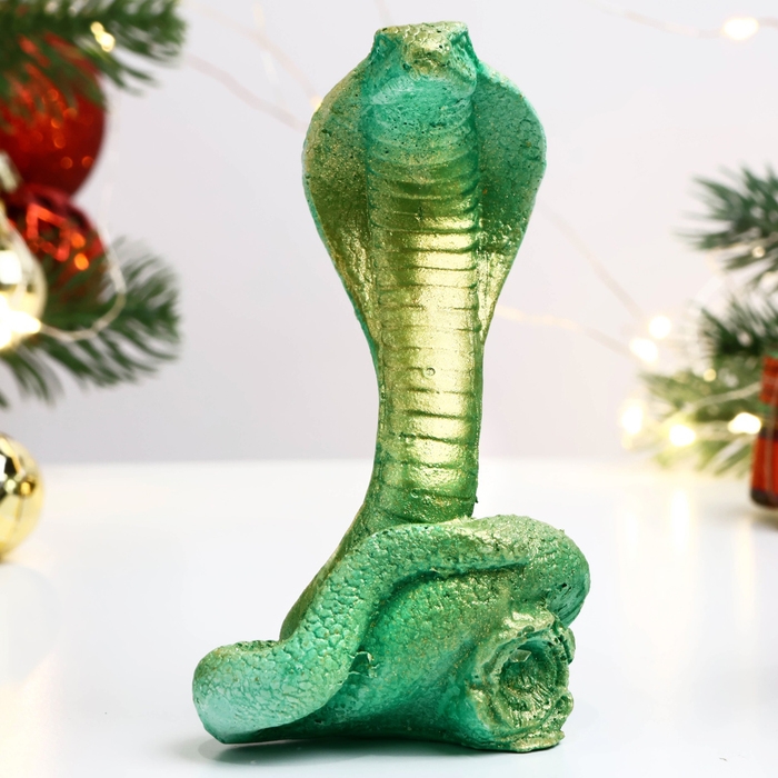Новый год. Символ 2025. Фигура Новый год. Символ 2025. Фигура "Змея Серафима" светло-зеленая, 10х6х6см