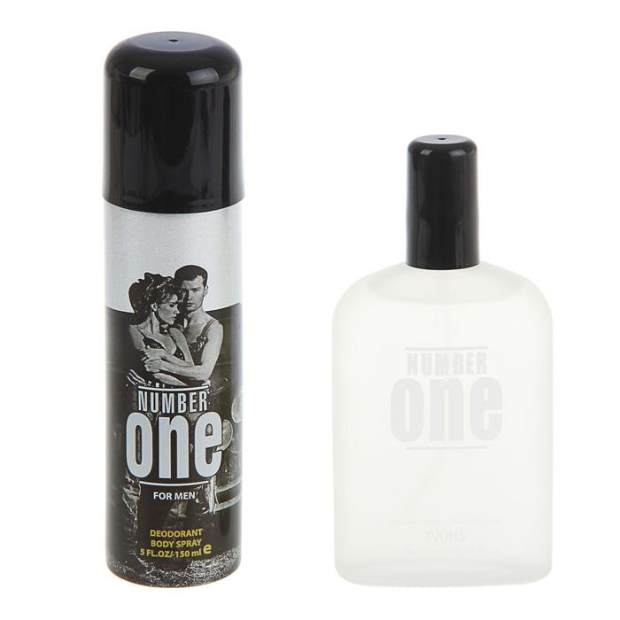 Подарочный набор для мужчин: Туалетная вода Number One+дезодорант