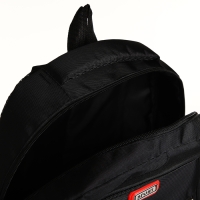 Рюкзак школьный на молнии, 5 карманов, цвет чёрный/красный