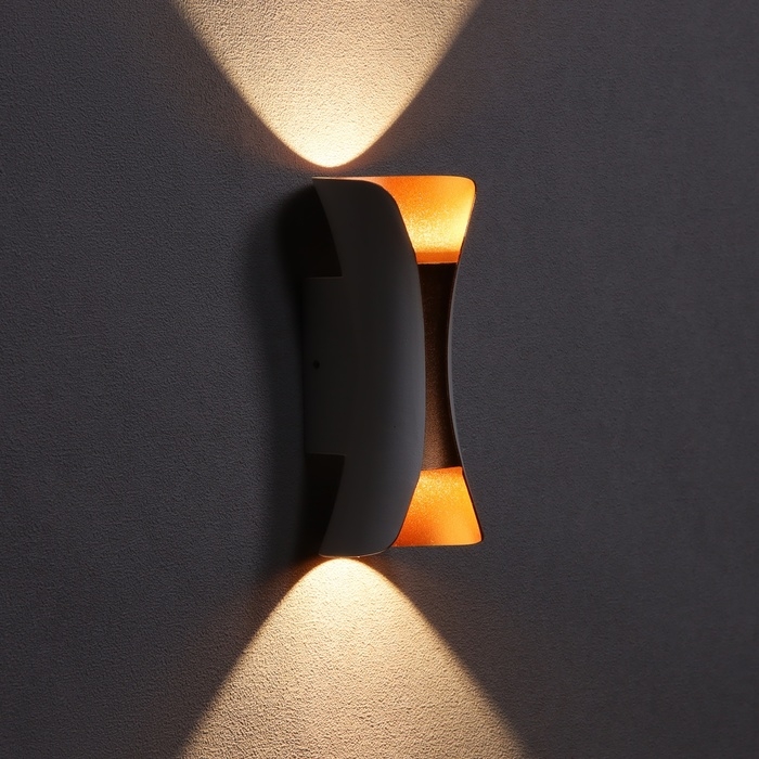 Светильник фасадный &laquo;Элегант&raquo;, FSD-090, 6 Вт, 3000К, IP65, 220 В, металл, бело-золотистый