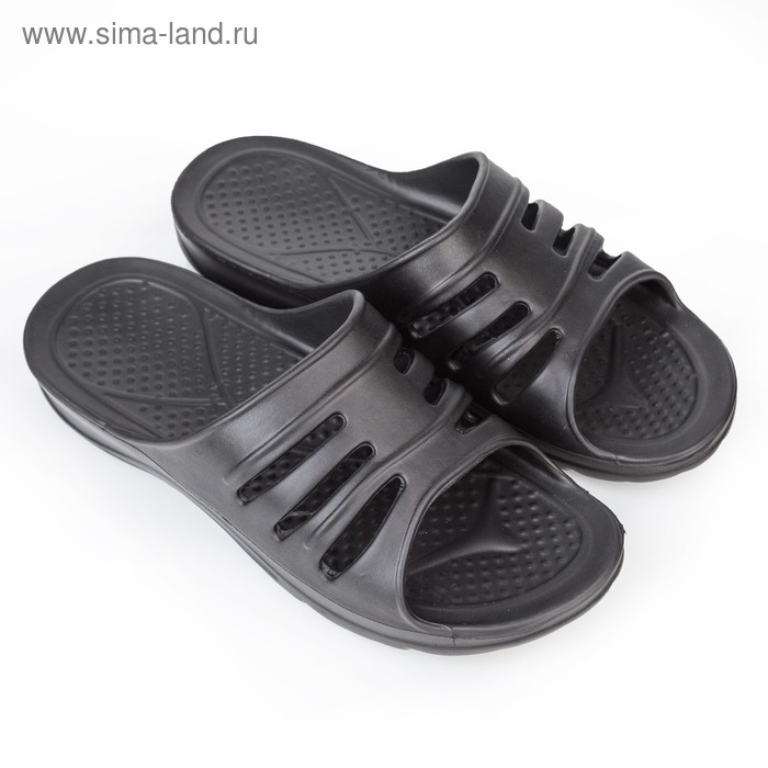 Сланцы мужские &laquo;Тайм&raquo; цвет чёрный, размер 40-41