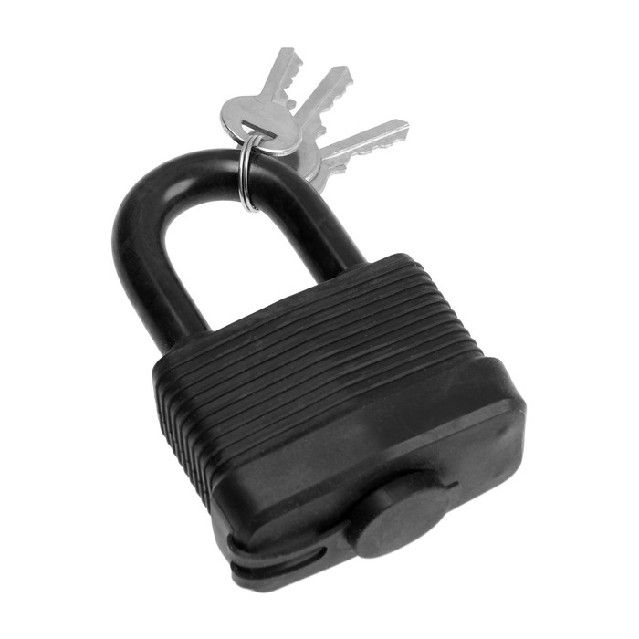 Замок навесной LOCKLAND, 65 мм, влагозащищенный, короткая дужка, 2 ключа, цвет черный Замок навесной LOCKLAND, 65 мм, влагозащищенный, короткая дужка, 2 ключа, цвет черный
