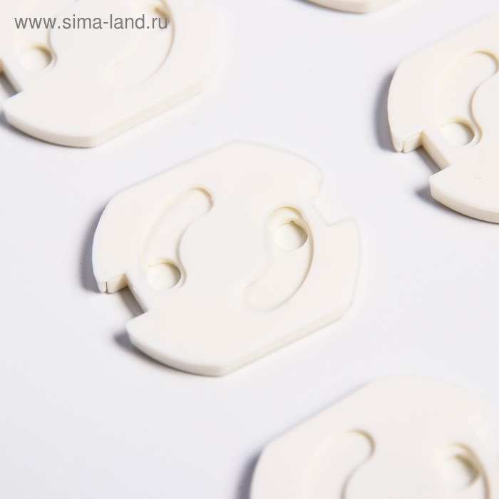 Заглушка для розетки, цвет белый, набор 6 шт., Крошка Я