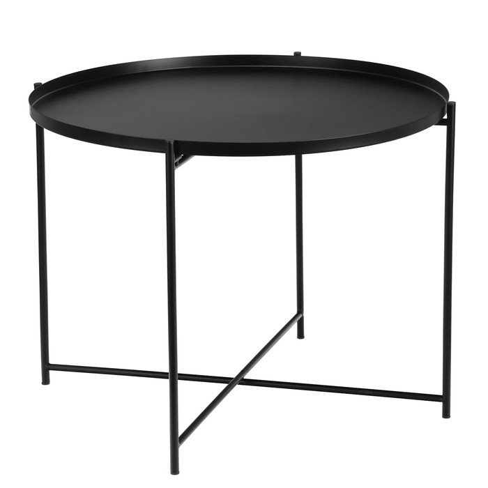 Кофейный столик "Гранд" YS-8668, черный 63х63х46 см