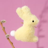 Мягкая игрушка &laquo;Зайчик&raquo; на подвесе, 11 см, цвет МИКС