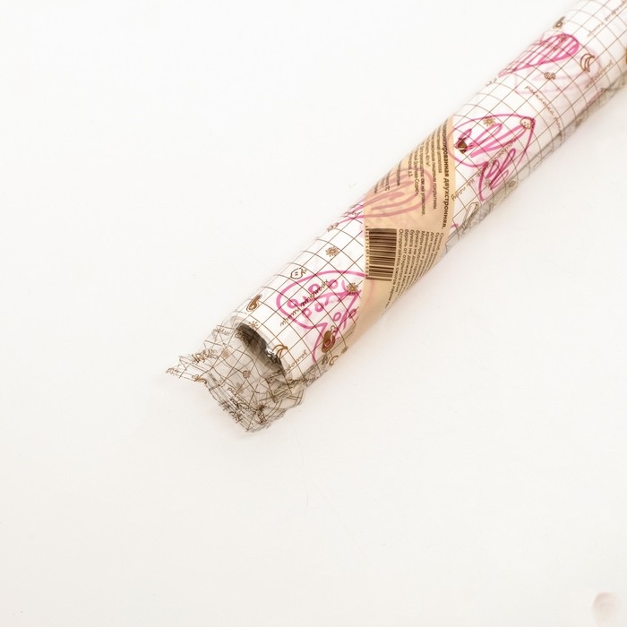 Бумага силиконизированная &laquo;Сердца пурпурные&raquo;, для выпечки, 0,38 х 5 м